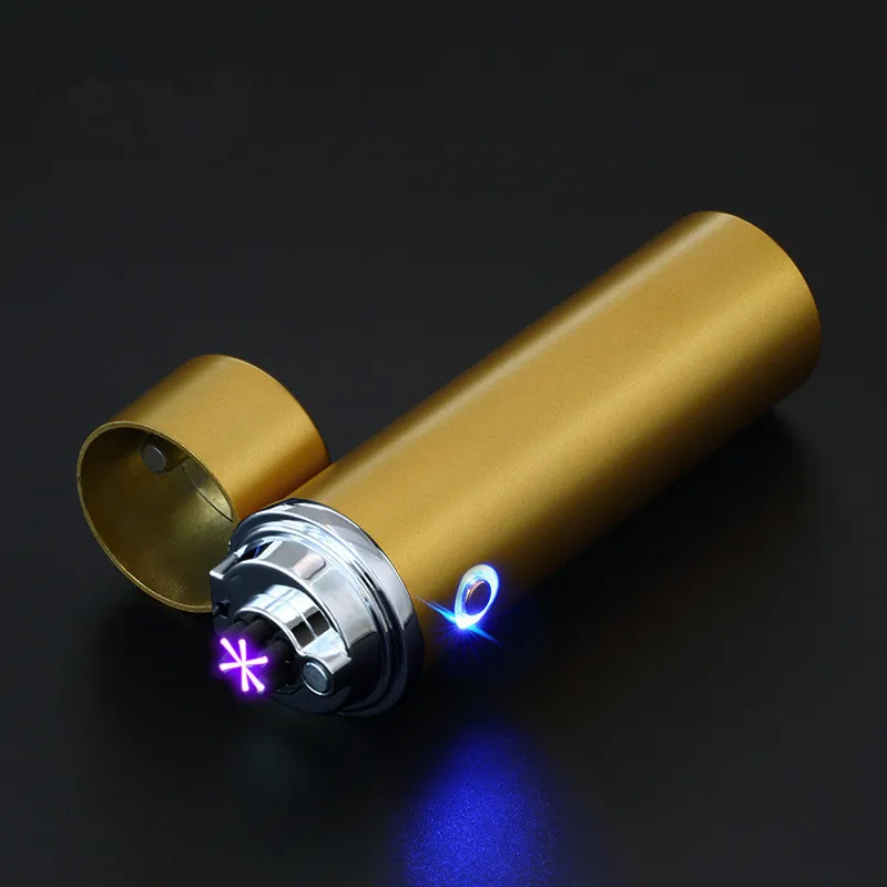 Креативная металлическая импульсная 6 дуговая Зажигалка USB Сменные