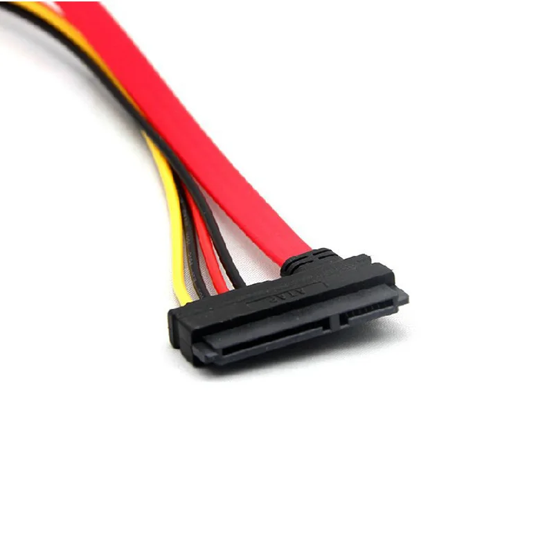 SATA 22Pin комбинированный к 15 Pin Power + 7 кабель для передачи данных 4 Molex К Serial ATA Lead