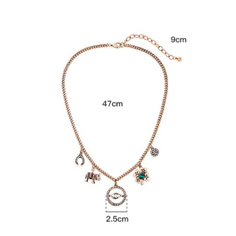 Blue Bird Tears jewelry Retro Devil Eyes short necklace necklace&amp pendant women | Украшения и аксессуары