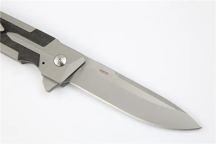 MIKER Kranos Camping knives Hunting Flipper folding knife S35VN blade tactical Titanium Handle Outdoor Survival EDC tools | Инструменты