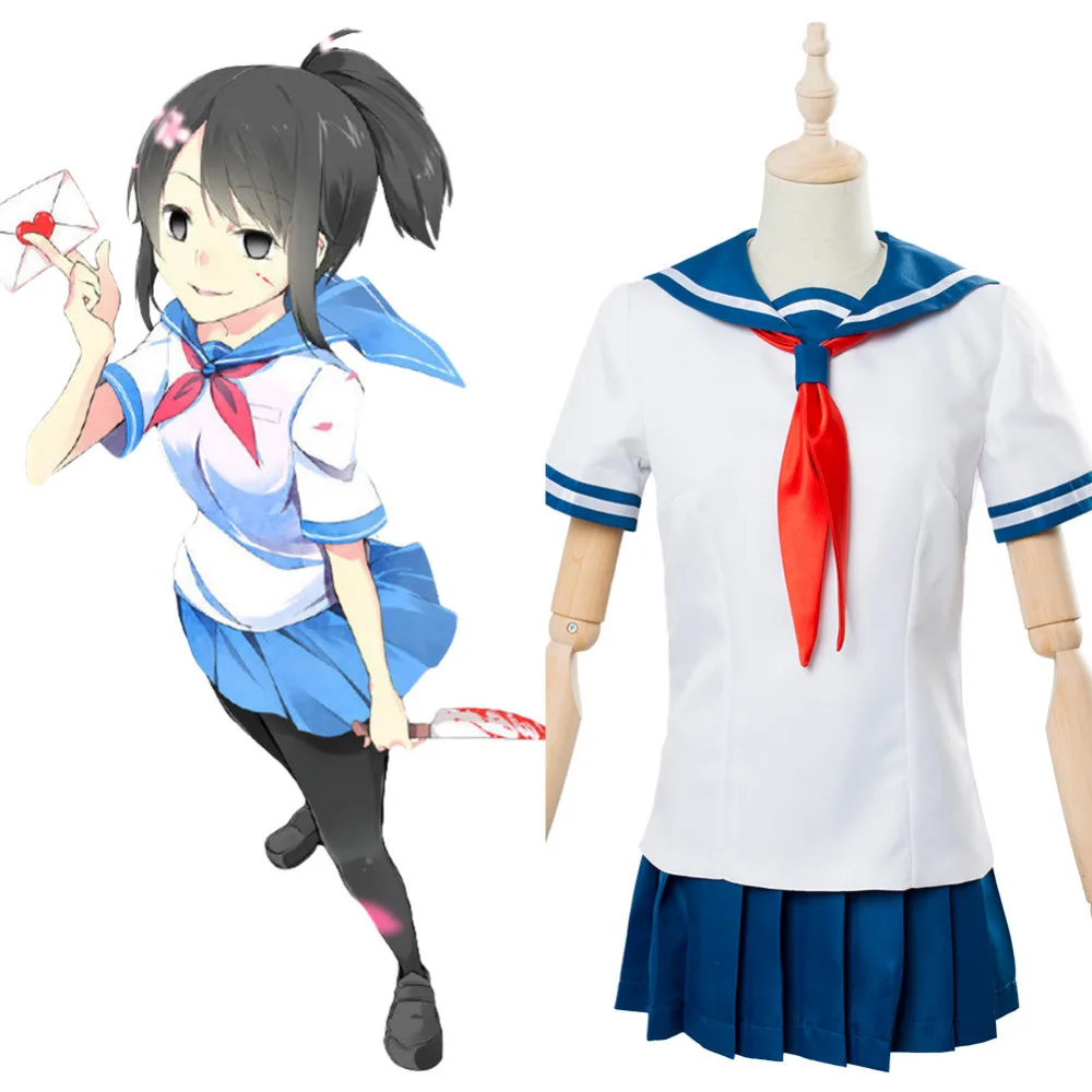 Симулятор yдругих игр маскарадный костюм Ayano Aishi yan chan школьная форма| |
