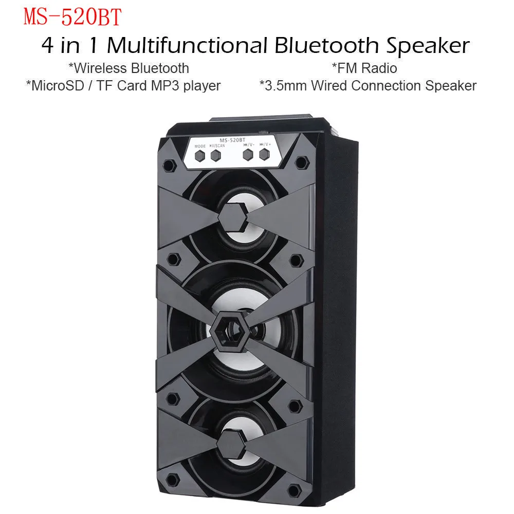 Беспроводная Bluetooth Колонка Портативная колонка наружная Колонка звуковая панель с USB/TF/AUX/fm-радио плеер# T20G