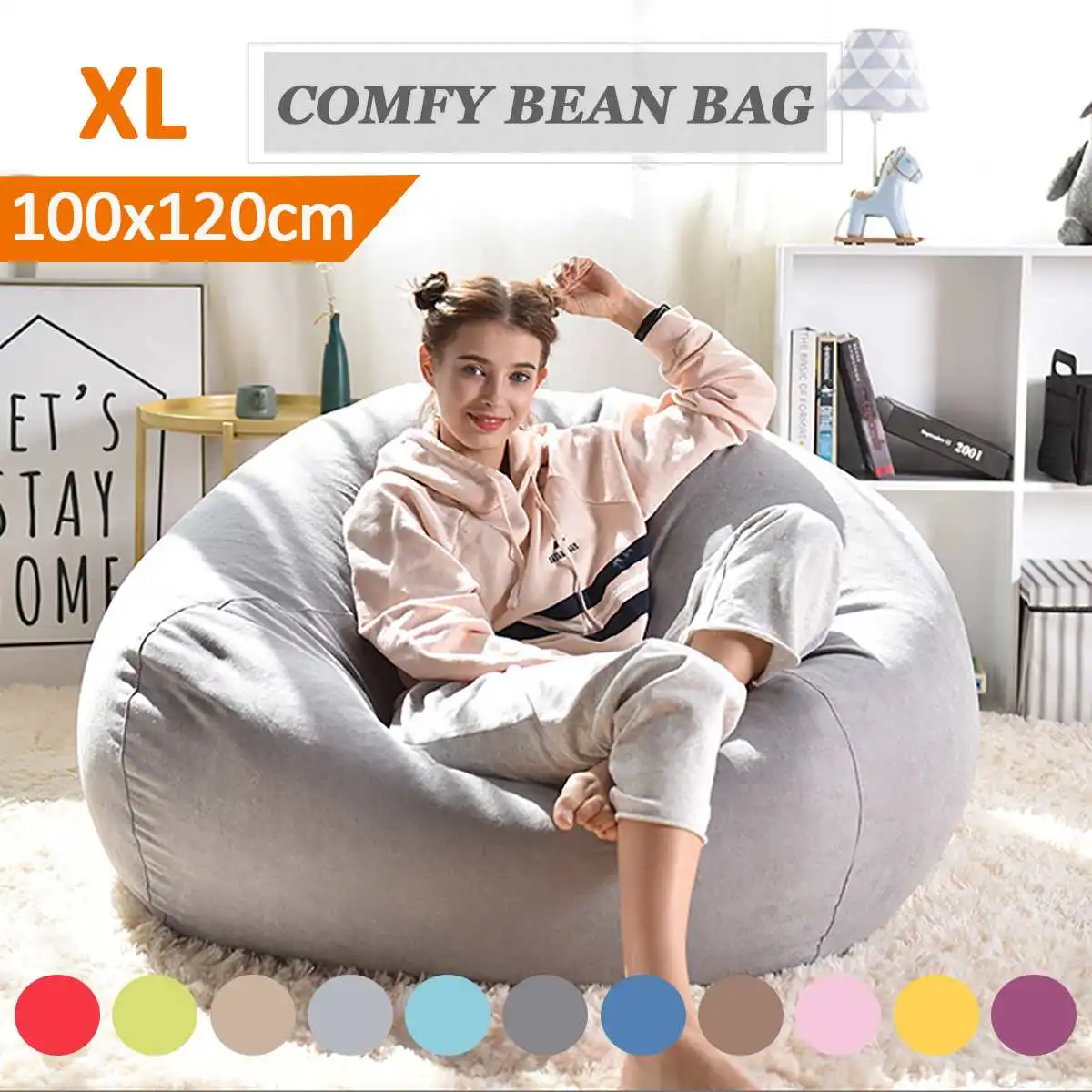 Большой маленький ленивый BeanBag чехлы для диванов стулья без наполнителя льняная ткань шезлонг кресло мешок пуф слоеного дивана татами гостиной