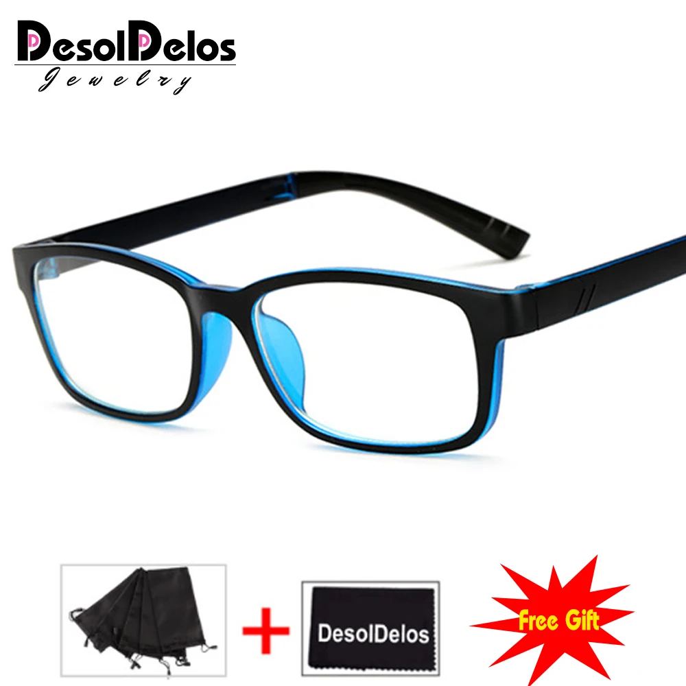 Прямоугольные солнцезащитные очки в стиле ретро оптические оправы прозрачные