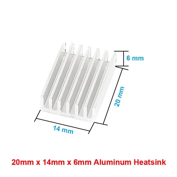 20x14x6mm En-Labs, новинка, 20 шт, серебро, 14x14x6 мм, алюминиевый радиатор радиатора для процессора, графического процессора, электронного чипсета, рассеивания тепла - Цвет лезвия: 20x14x6mm