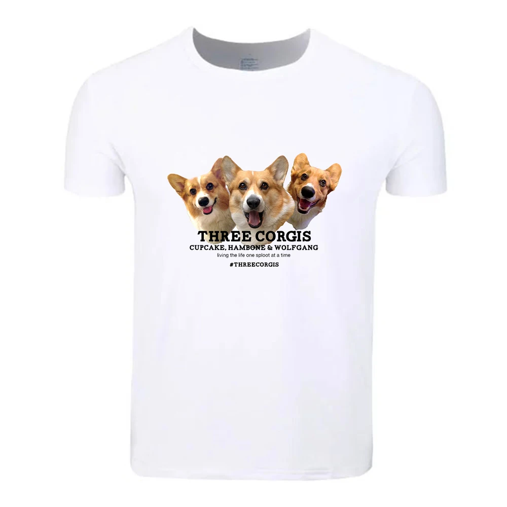 

Corgi Children Cotton Big Size Students Summer T-Shirt Short Sleeve Men Women Boys Girls T Shirt Tees Kids Tshirt