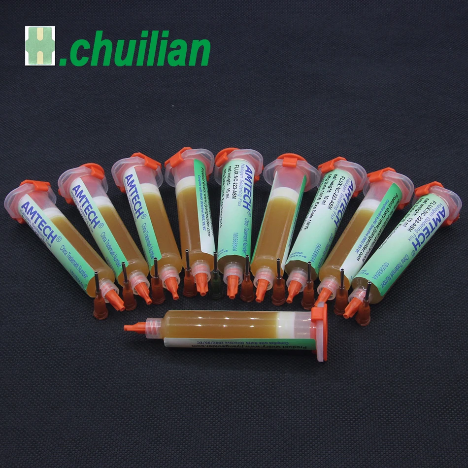 Паяльная паста 100% AMTECH паяльная станция с Флюсом без очистки низким уровнем дыма