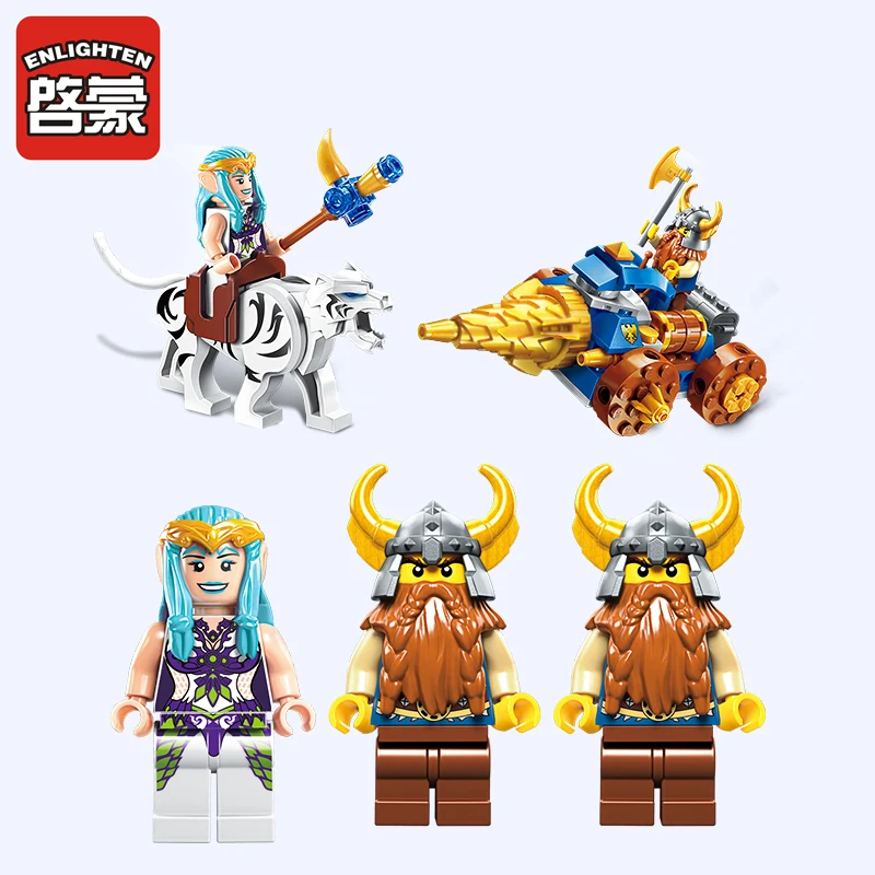Просвещения Building Block войны of Glory замок рыцарей лавка кузнеца 3 фигурки 368 шт.