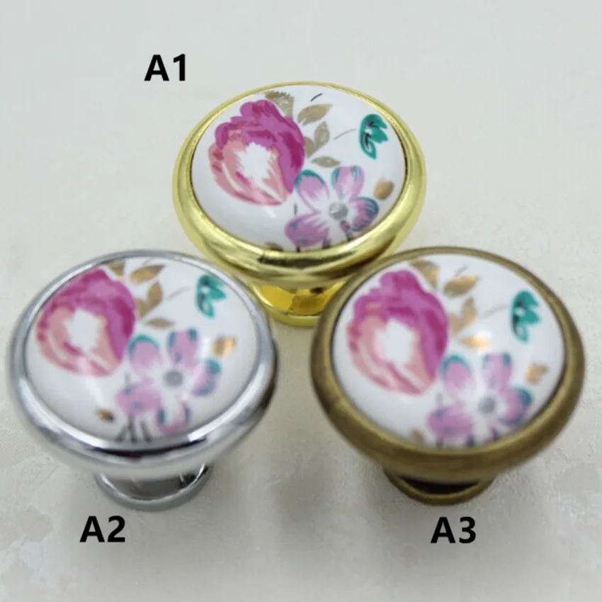 Модная сельская керамика ручки для мебели серебристые золотые шкафа с