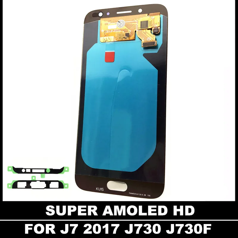 С регулятором яркости lcd s для samsung Galaxy J7 Pro 2017 J730 J730F телефон ЖК дисплей сенсорный