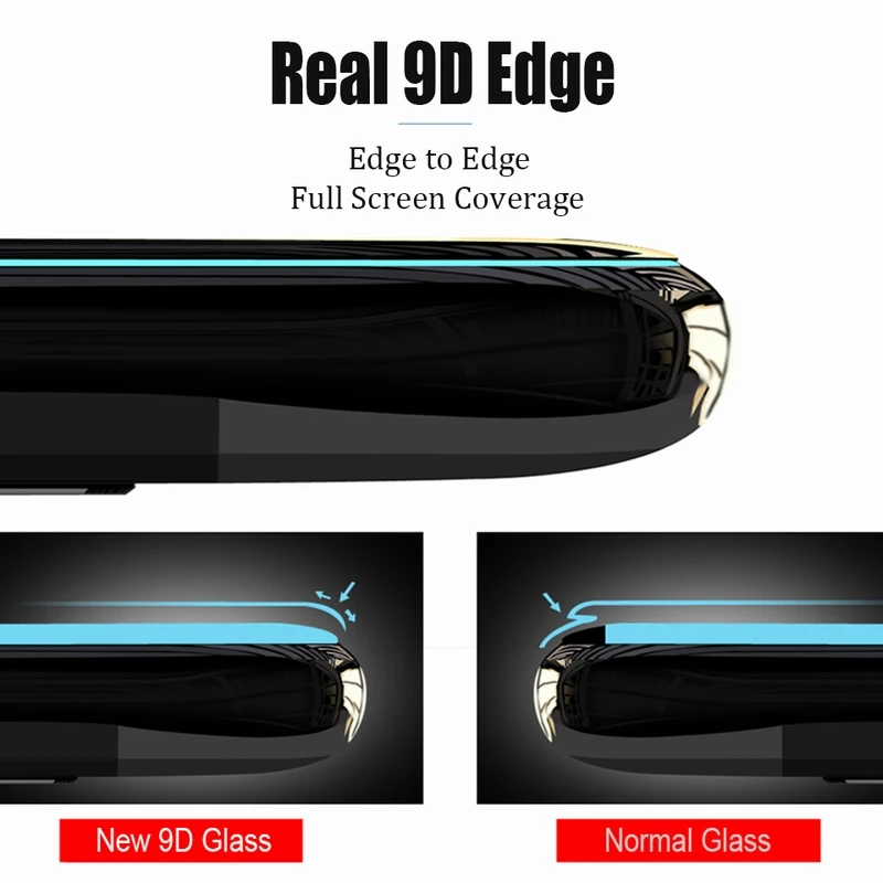 TeoYall 9D Full Glass for Huawei P20 Lite Pro P10 Plus Screen Protector Tempered on P Smart 2019 Film 9H Hard | Мобильные телефоны