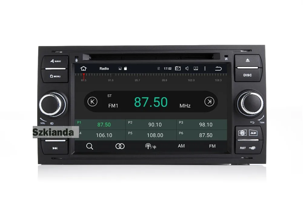 " черное пианино 2 din Android 8,0 автомобильный dvd-плеер для Ford Focus Kuga транзит Fusion GALAXY 4G Wifi 8 ядерный Bluetooth карта DVR