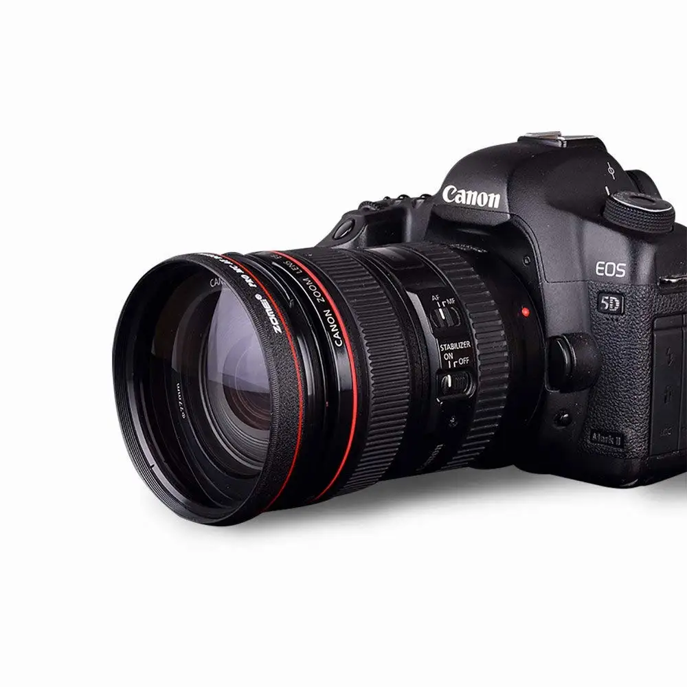 ZOMEI ультра тонкий 0.45x широкоугольный фильтр объектива 49 мм 52 58 62 67 72 77 для Nikon SLR