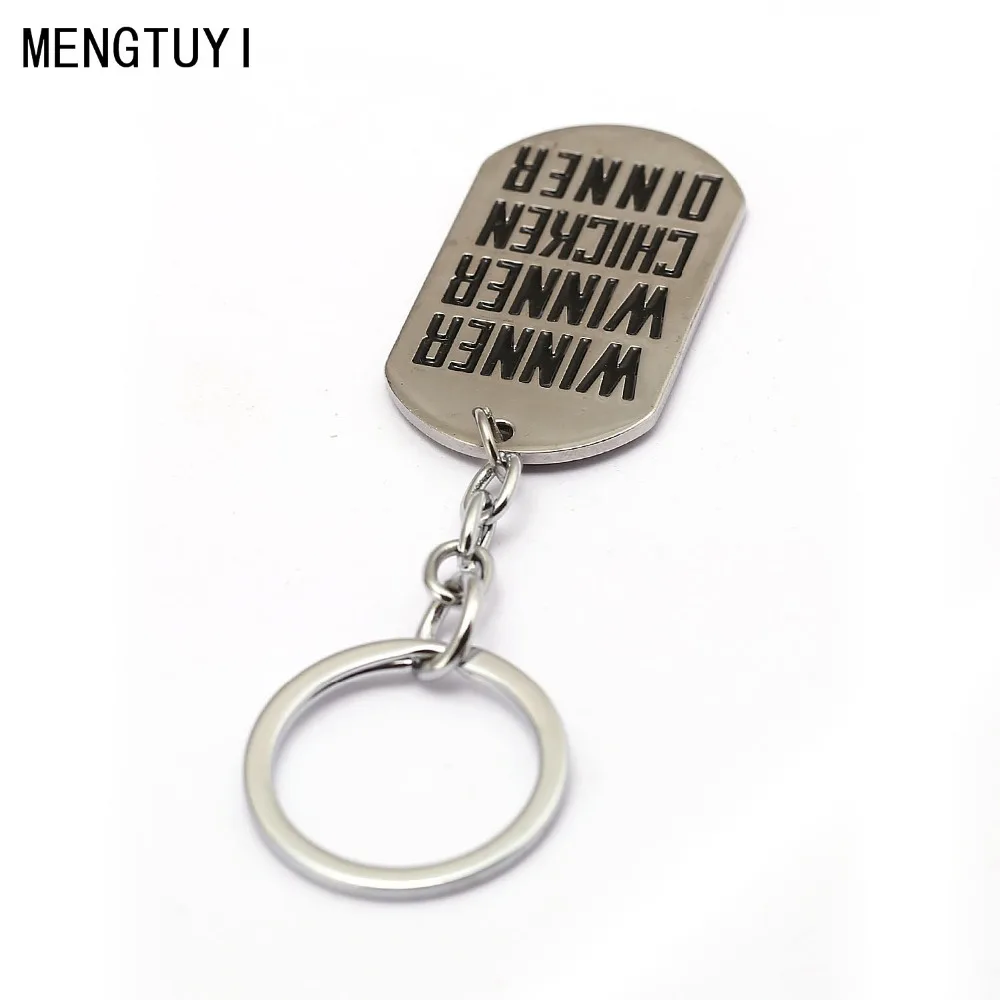 New Game Playerunknown's Battlegrounds PUBG Keychain Dog Tag Metal Key Chain Ring Men Gift Jewelry Accessory Figure Chaveiro | Украшения