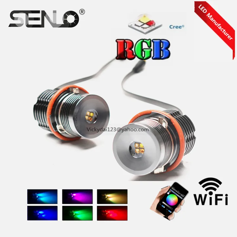 Горячая Распродажа гало кольца цветная (rgb) Светодиодная лампа типа ангельские