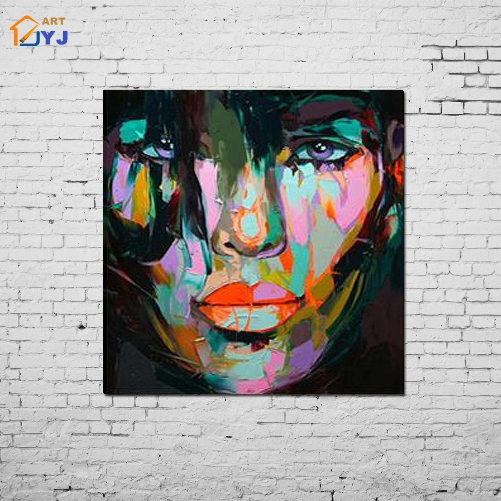 

Картина «супер звезда» JYJ, настенная живопись, ручная роспись, современная абстрактная масляная живопись для гостиной, украшение для дома, подарок, без рамки, SL153