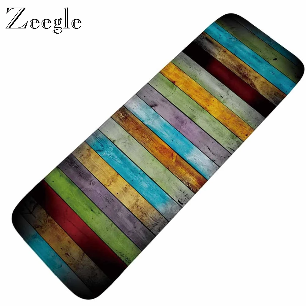 

Напольный коврик с принтом Zeegle, нескользящий ковер для журнального столика, напольные коврики для спальни, прикроватный ковер, кухонные коврики, уличный дверной ковер