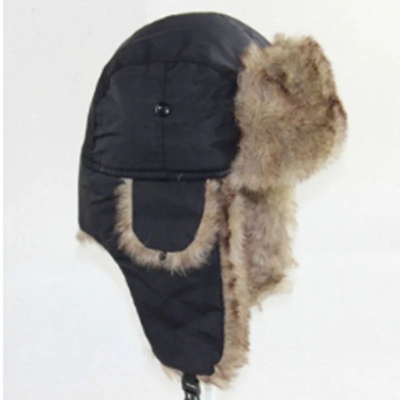 Черная белая серая зимняя теплая маска с ушами унисекс шапка ушанка для катания