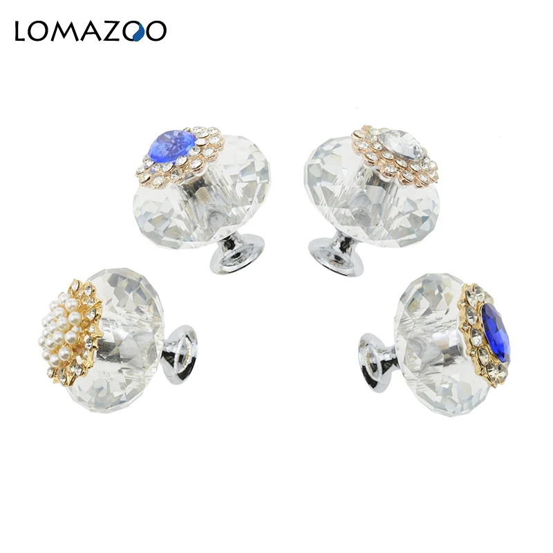 Ручки из хрусталя ромбовидной формы для выдвижного ящика кухонного шкафа двери