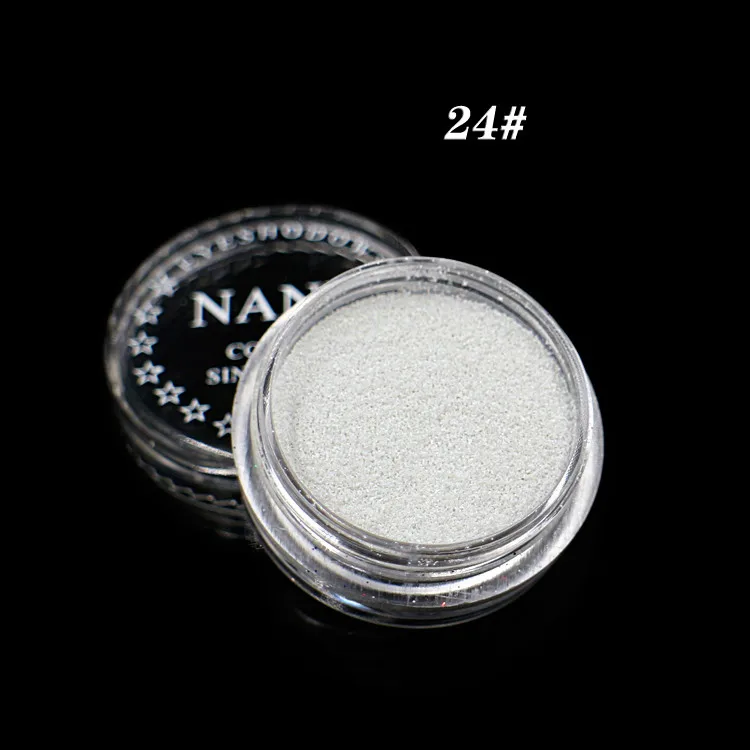 24White BearPaw, 24 цвета, алмазные мерцающие тени для век, блестящие пигментные тени для лица и тела, рассыпчатая пудра, мерцающие тени для век, косметика для красоты, 2 г, макияж - Цвет: 24White
