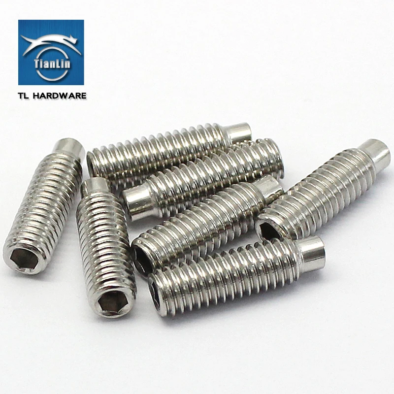 304 нержавеющая сталь терминал Grub выпуклый конец ISO 4028 Шестигранная розетка набор