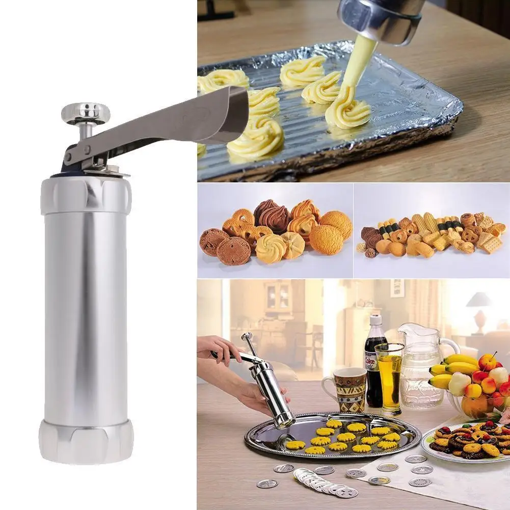 1 set Multi Pattern cookie extruder Press Machine Biscuit Maker Cake Making Decorating Gun Kitchen Tools Bakeware | Дом и сад