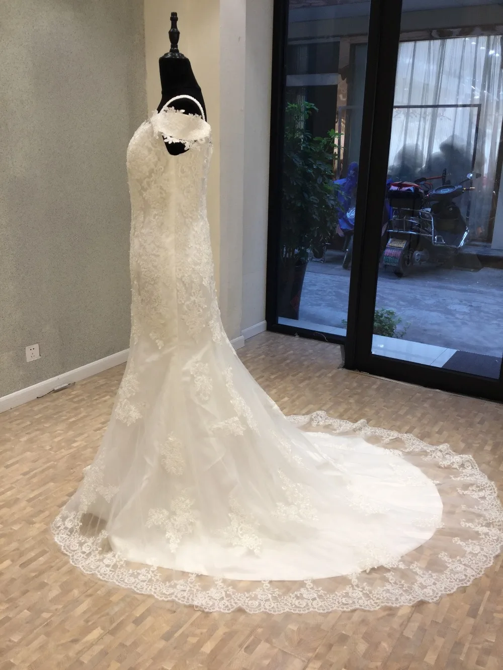 

New Arrival Mermaid Wedding Dresses 2020 Sweetheart Sleeveless Court Train Appliques Lace Tulle China Bridal Gowns Vestido longo