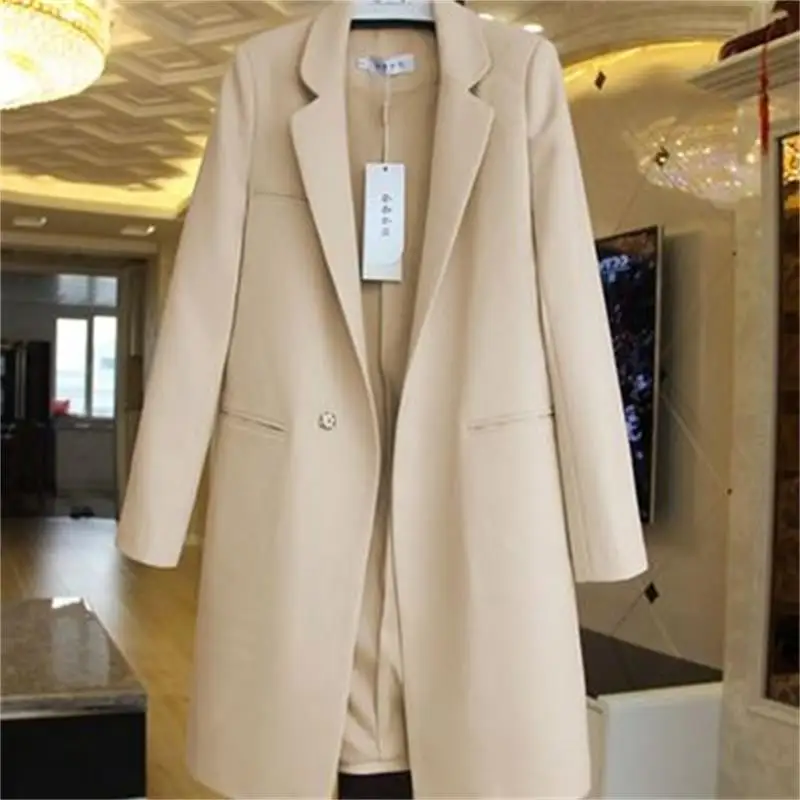

2020 spring new Korean version of the small suit jacket spring long paragraph, Ms. Spring and Autumn women's fashion Slim suits