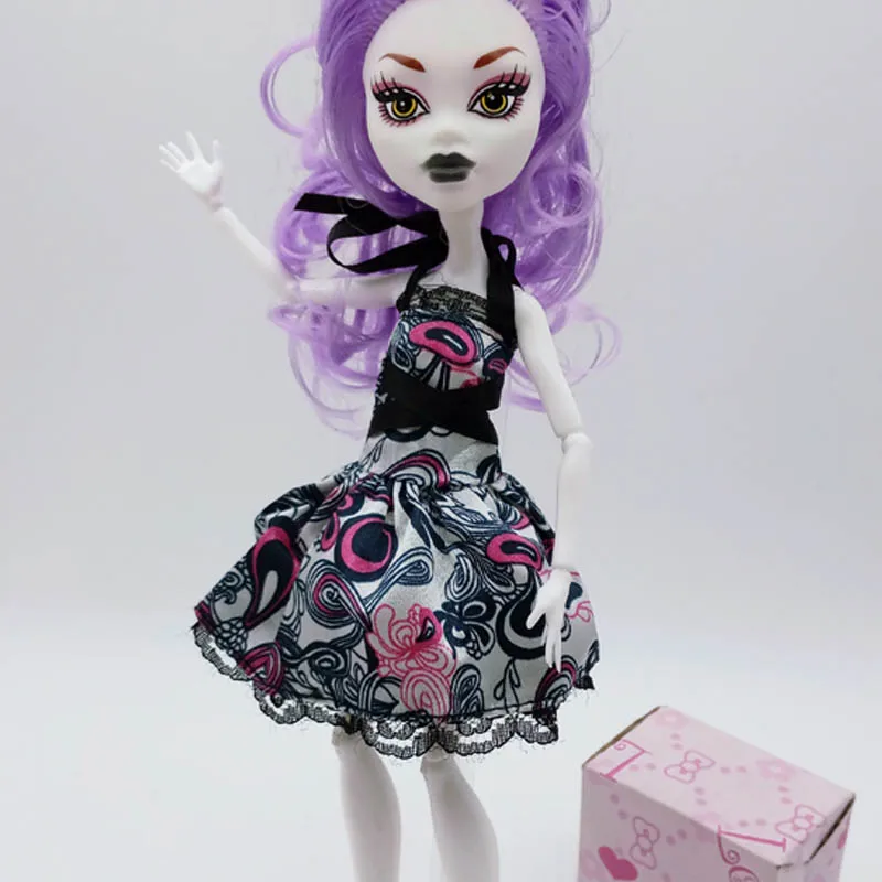7 шт./лот, модная одежда для куклы Monster High, платья для вечеринок, Vestidos, Повседневная Одежда для куклы детские игрушки Monster High