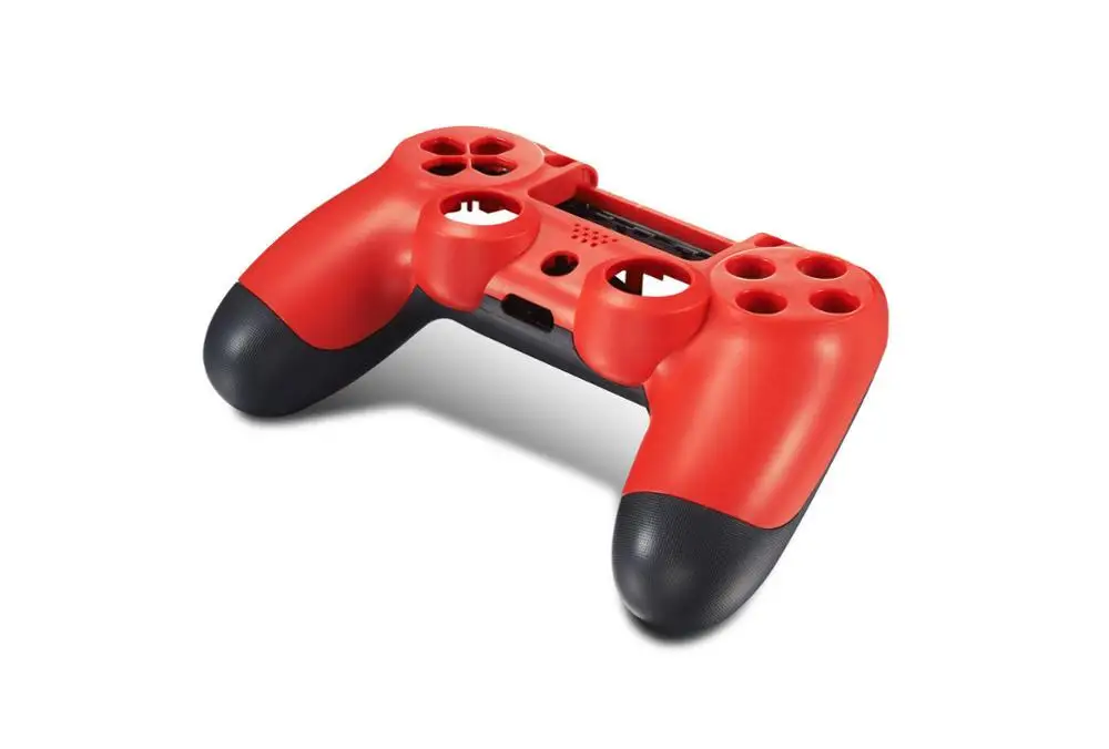 Red Black PS4 корпус для игрового контроллера чехол полное покрытие спереди и длинное сзади жесткий верх Корпус Крышка для sony Playstation 4 Dualshock 4 геймпад чехол - Цвет: Red Black