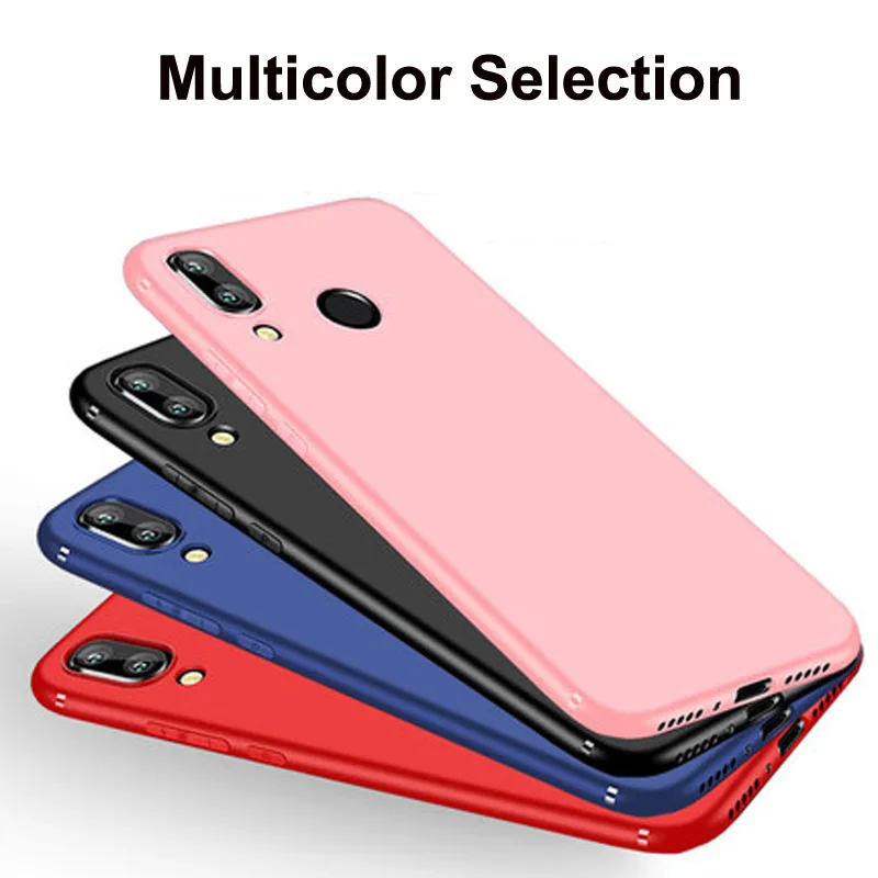 Тонкий мягкий чехол Note7 для xiaomi redmi Note 7 матовый Силиконовый из ТПУ бампер