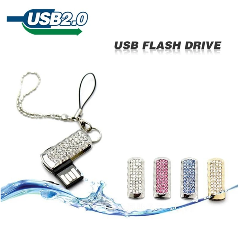 Золотистый и серебристый поворотный USB флеш накопитель 2018 флешка U диск карта