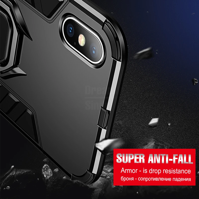 Защитный противоударный чехол для iphone XR XS Max мягкий бампер металлический
