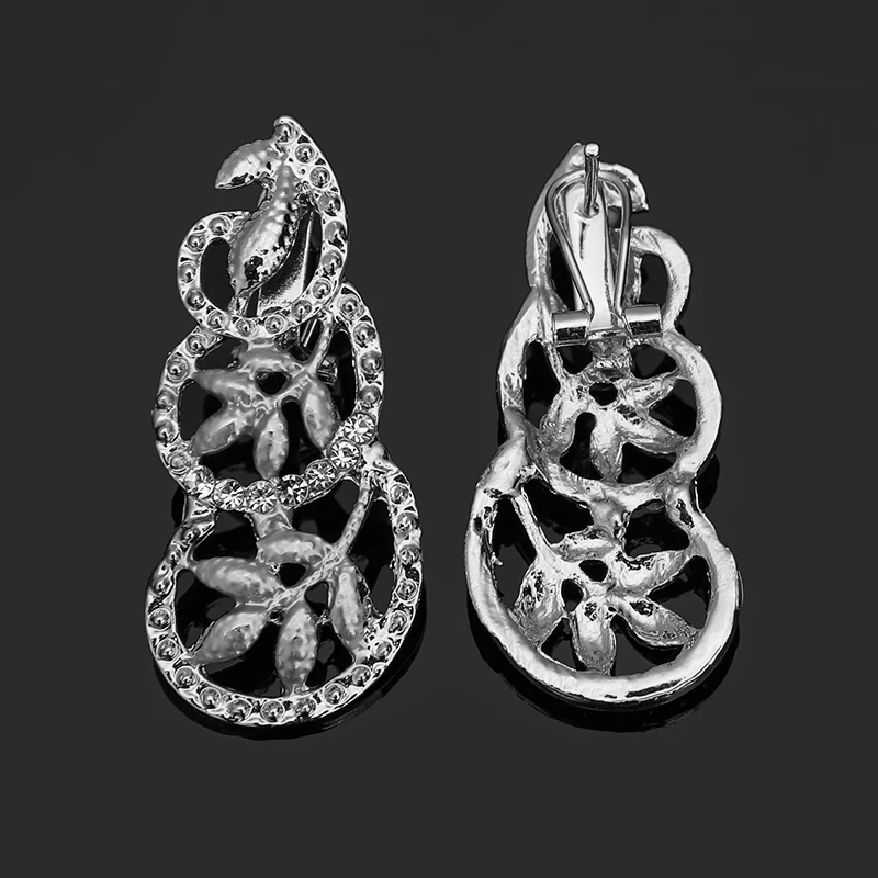 Fani нигерийские Женщины костюм Bijoux Ювелирный Набор оптом Мода Дубай ожерелье с серебряным покрытием/серьги/браслет/кольцо ювелирный набор