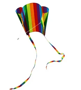 Высококачественная детская модель, 31-Дюймовый Радужный воздушный змей Parafoil с летающими инструментами