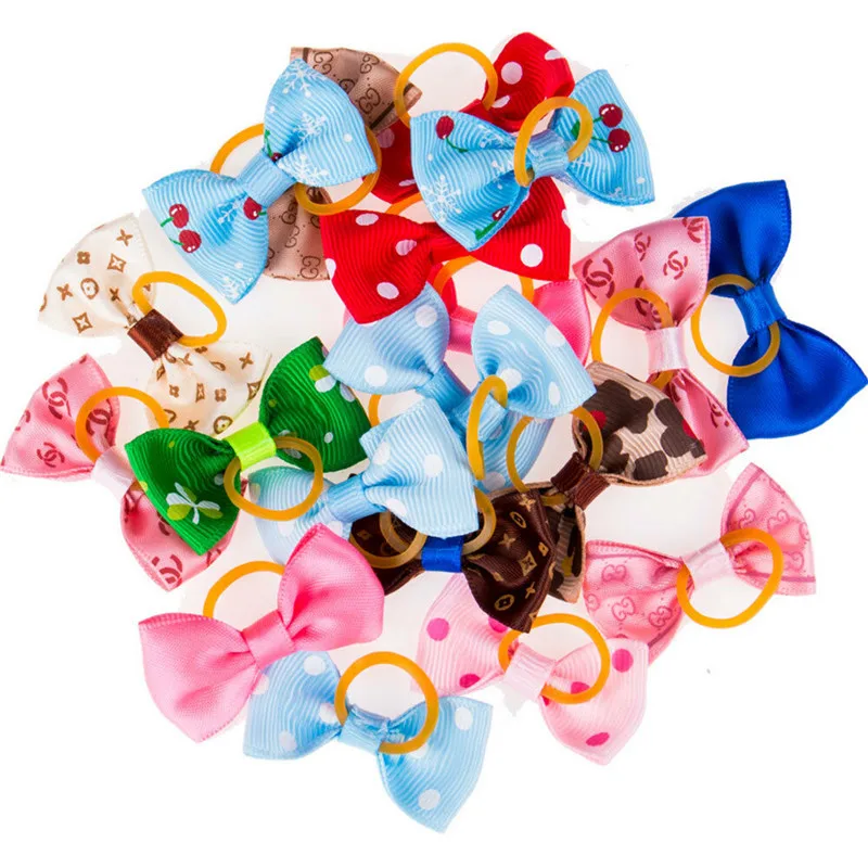 20 штук маленькие банты для собак волосы Уход за лошадьми аксессуары щенков