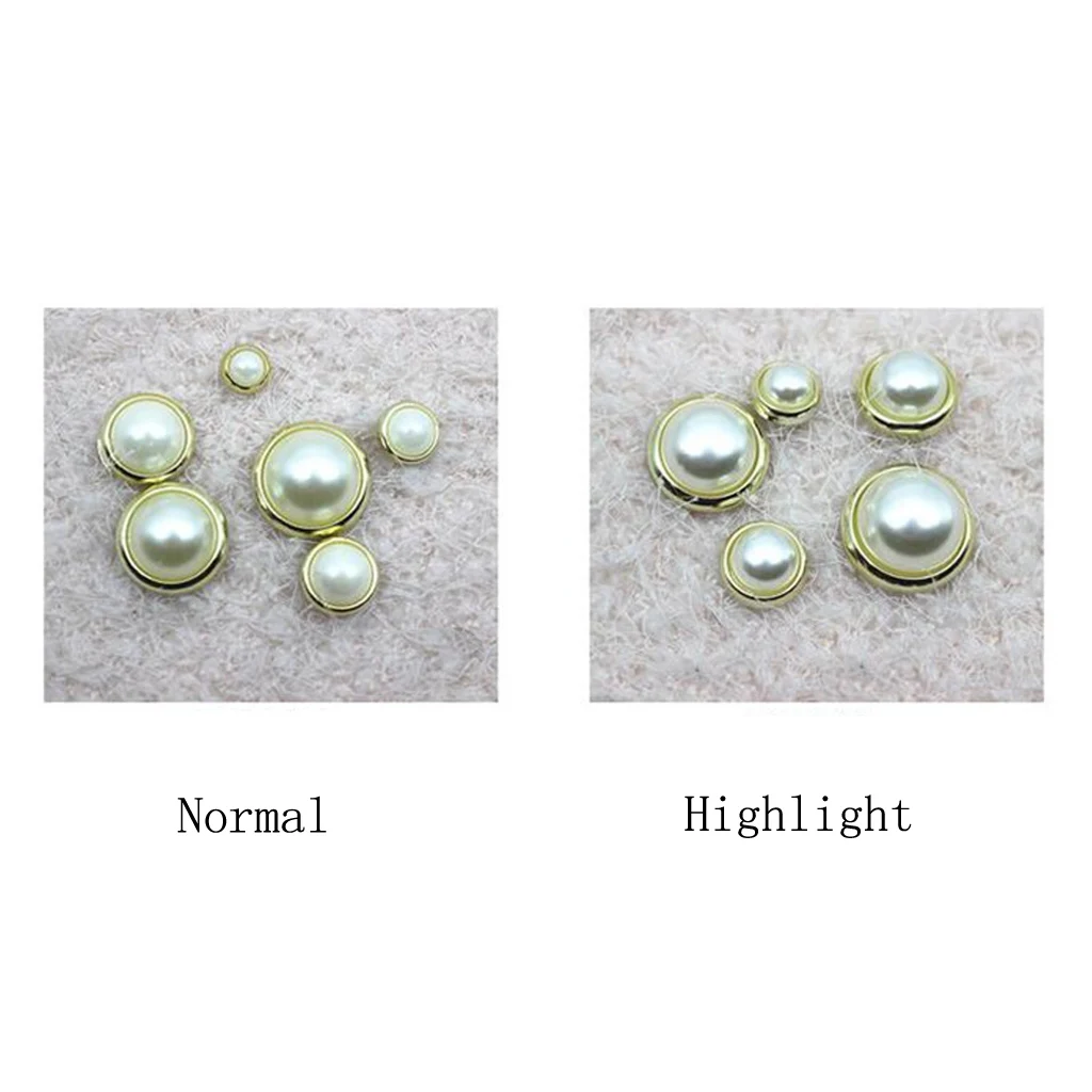 50pcs Pearl Rivets Stud Button Leather Craft Bag Jeans Shoes Clothes Decor | Дом и сад
