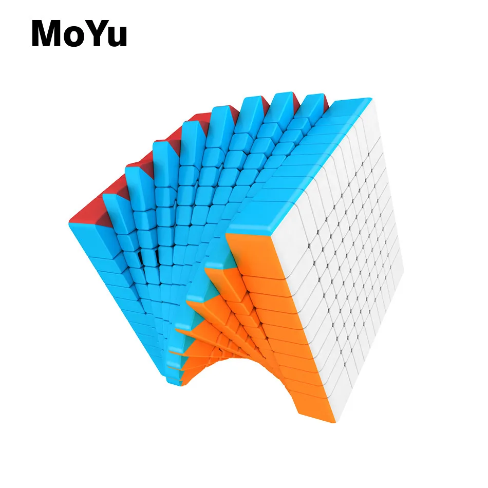 Moyu 10x10 кубик рубика Moyu Meilong 10x10x10 волшебный куб 10 слоев скоростной куб профессиональные головоломки игрушки для детей Детские Подарочные игрушки - Цвет: Stickerless