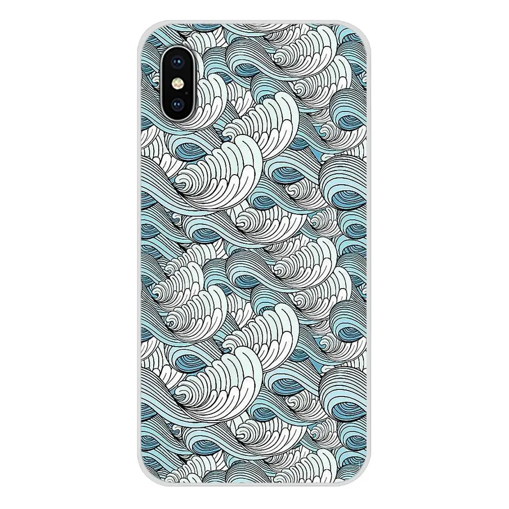 Wave Art японские зеленые аксессуары чехлы для телефонов Чехлы Samsung Galaxy J1 J2 J3 J4 J5 J6 J7 J8