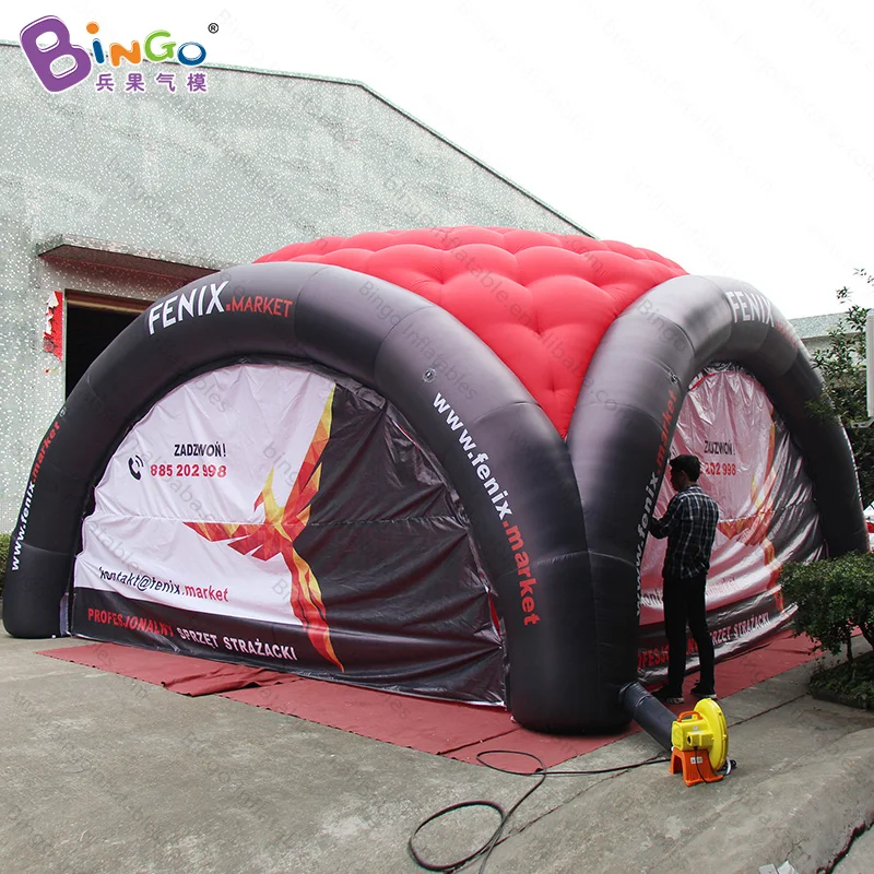 

Customized digital print 7X7X4 Meters inflatable cube dome tent promotional inflatable dome tent for events toy tents
