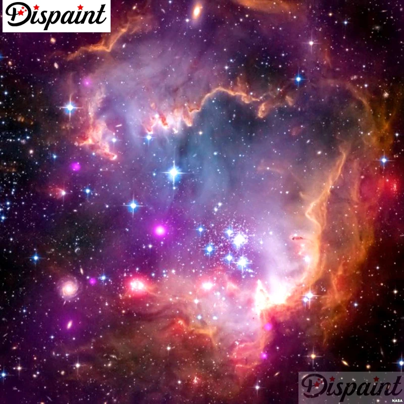 

Dispaint Full Square/Round Drill 5D DIY Diamond Painting "Colored starry sky" Embroidery Cross Stitch 3D Home Decor Gift A10598