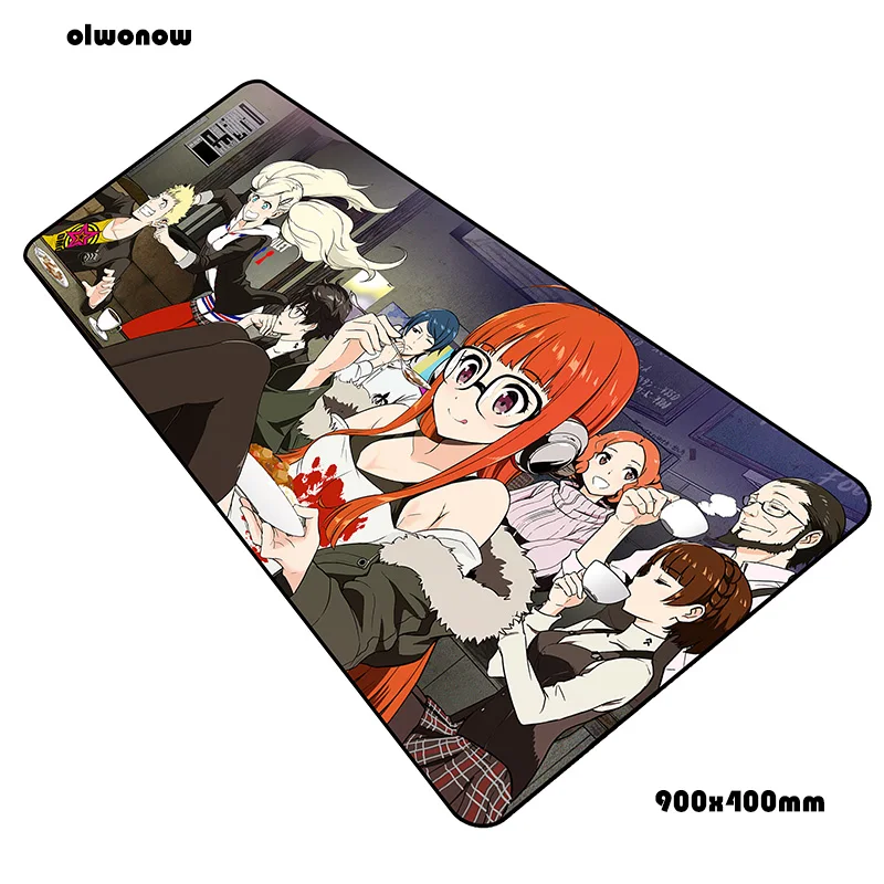 Persona 5 Коврик для мыши геймер подставка для запястья 90x40 см notbook коврик для мыши игровой коврик для мыши большой Настольный коврик для мыши PC Настольный коврик для мыши