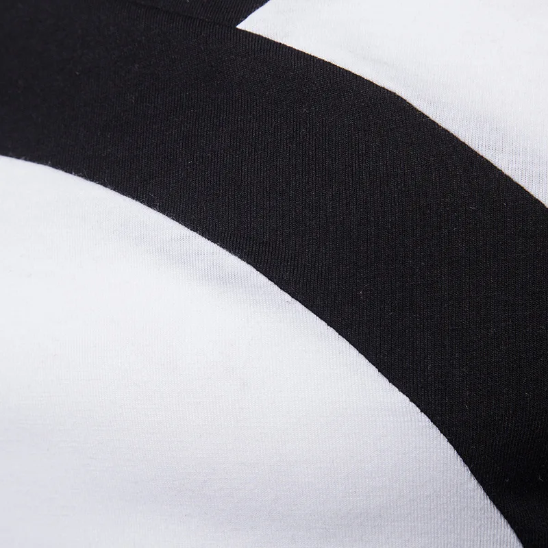 Mens Hipster Classic V Neck T-shirt Autumn New Slim Fit Long Sleeve T Shirt Men Casual Brand Tops Tees Camiseta Masculina