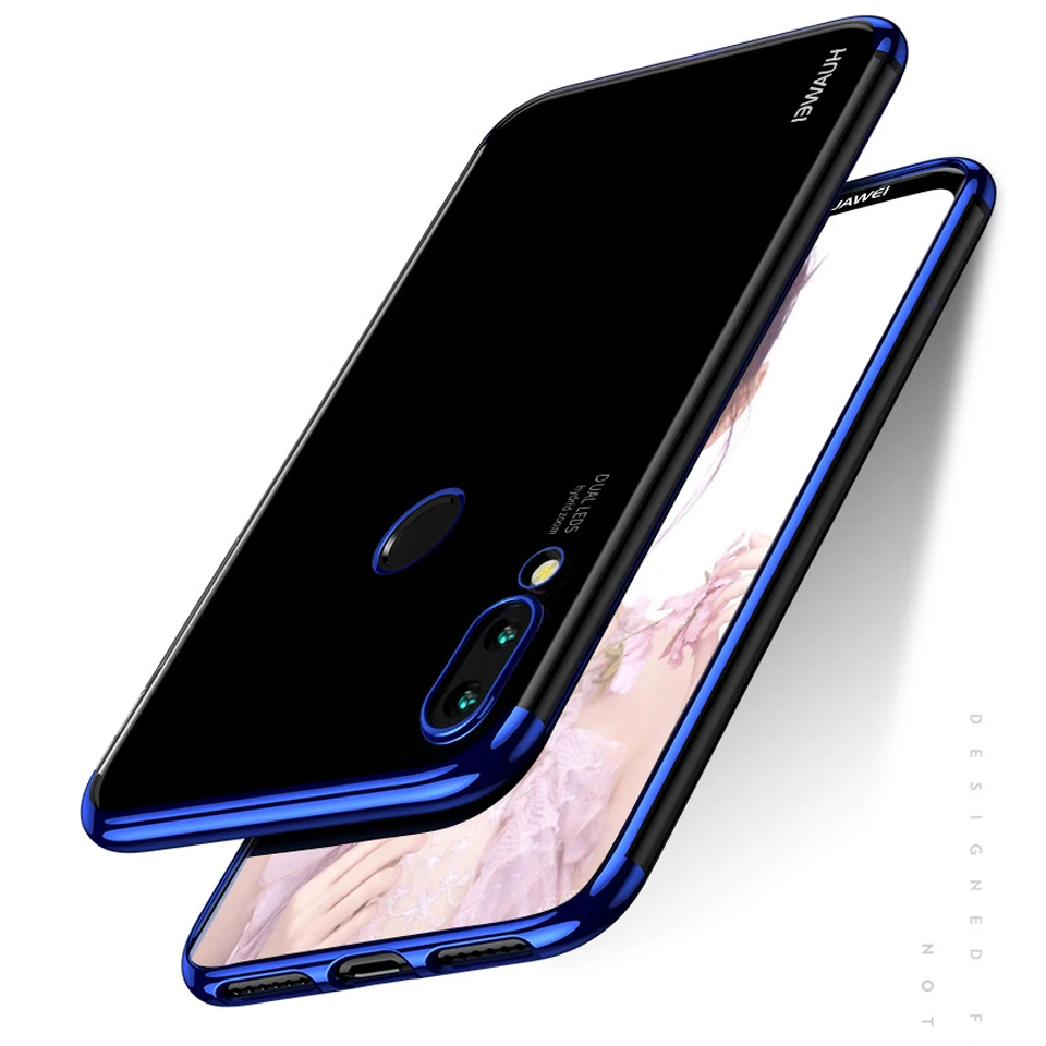 Рамка с блестками TPU чехол для Huawei P20 Pro Mate 20 10 P9 Lite 2017 P10 Honor 9 8X 7X Y6 Prime Y7 2018