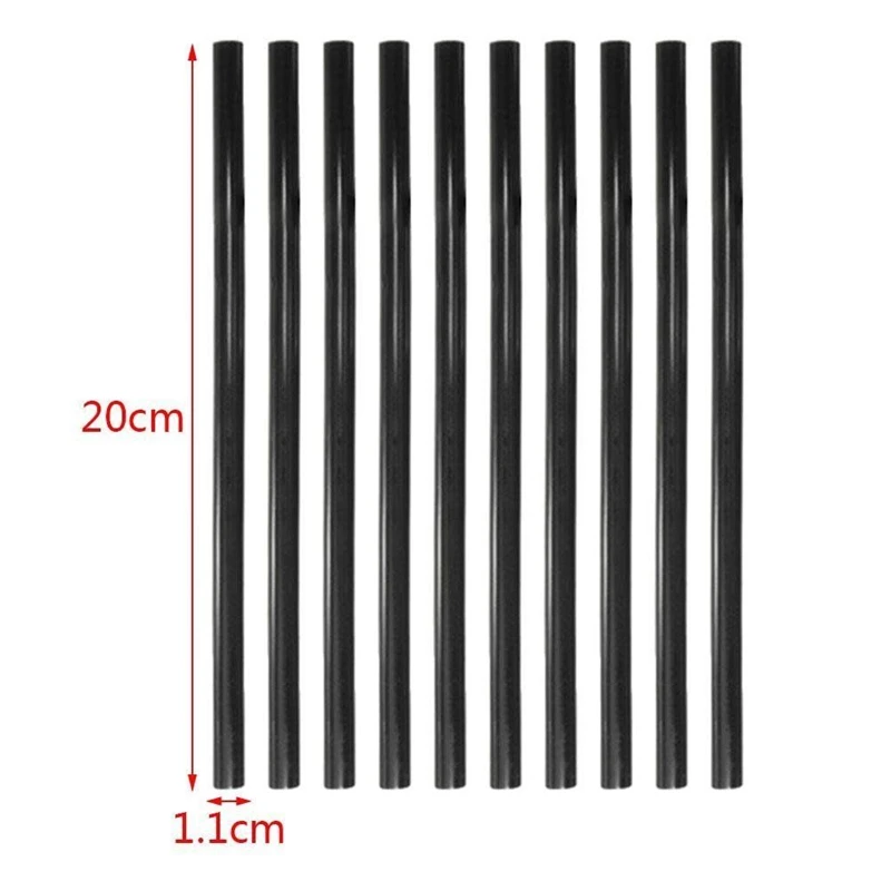 10pcs/lot Hot Melt Glue Sticks Car Body Paintless Dent Removal Repair Tool Pulling Hail High Viscosity 11*200mm Black | Автомобили и