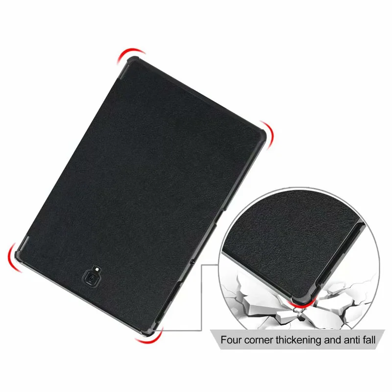 For Samsung T590 T595 T597 Flip Cover Slim Stand PU Case Galaxy Tab A SM-T590 100PCS/Lot | Компьютеры и офис