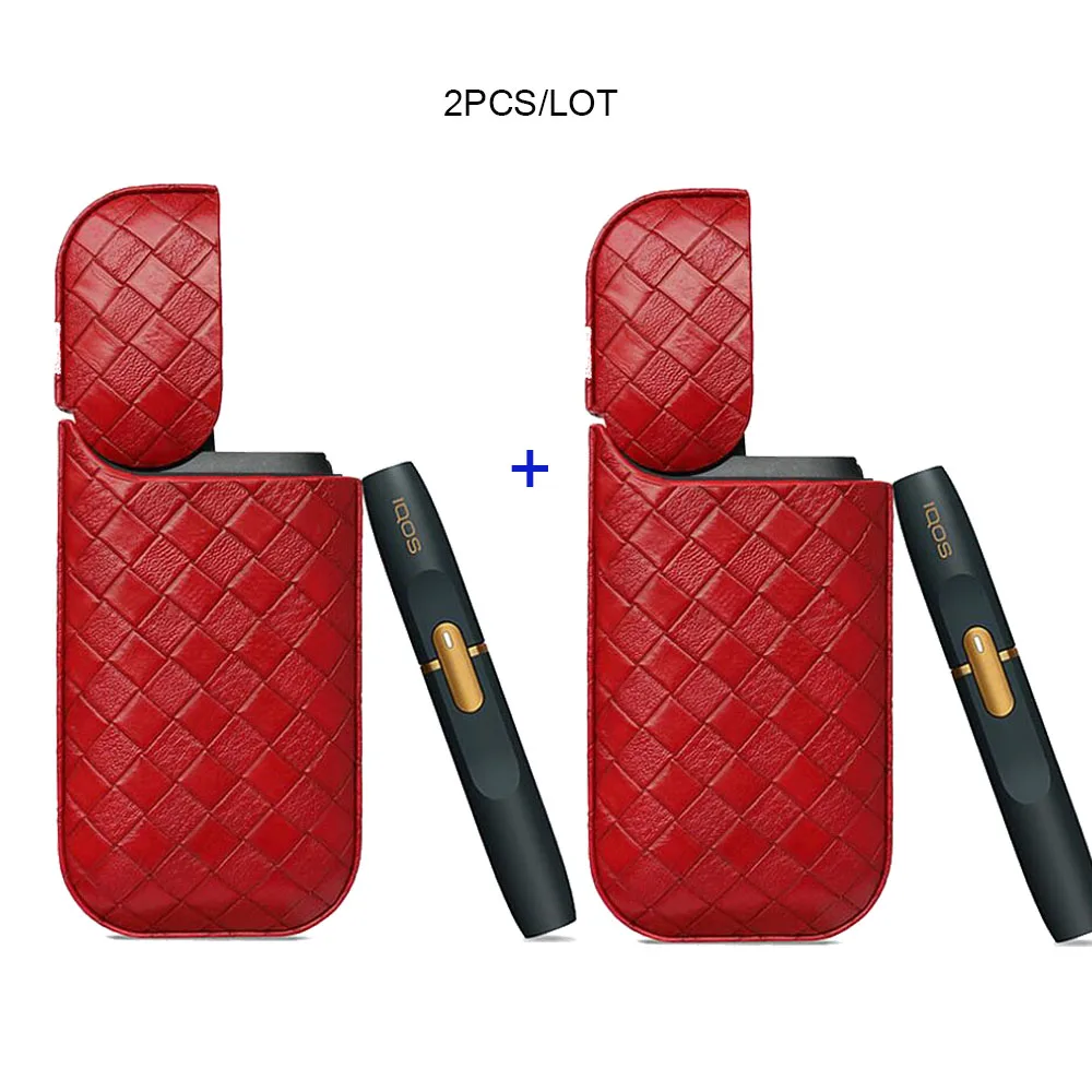 JINXINGCHENG, 2 шт./партия, кожаный чехол-сумка для iqos 2,4 Plus, чехол для iqos 2, Чехол-держатель, 8 цветов - Цвет: 03AA