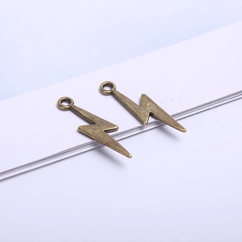 Винтажные металлические подвески Lightning для изготовления ювелирных изделий