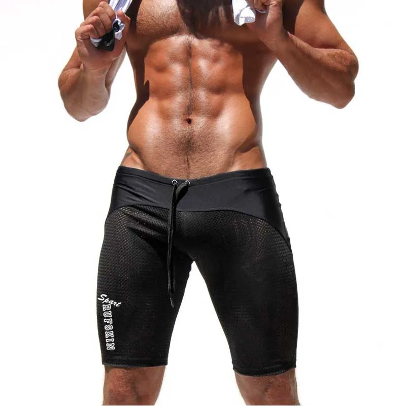 Сексуальные сетчатые колготки для бега Мужская брендовая спортивная одежда из