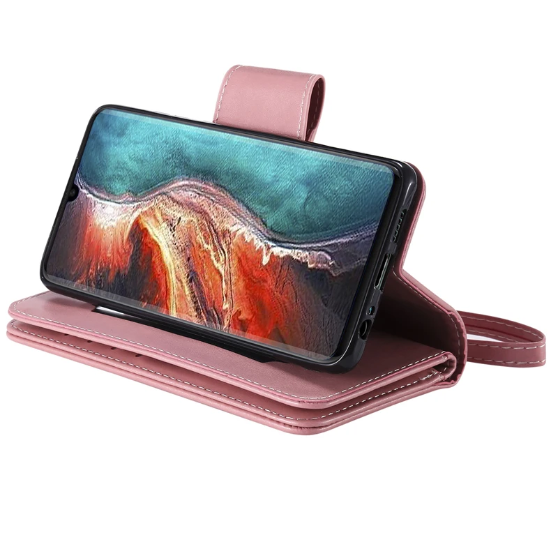 

Fashion Women Girl 9 Card Slots PU Leather Flip Wallet Case Phone Soft Silicone Shell Funda for HUAWEI P30 Pro P30 Honor 10 Lite